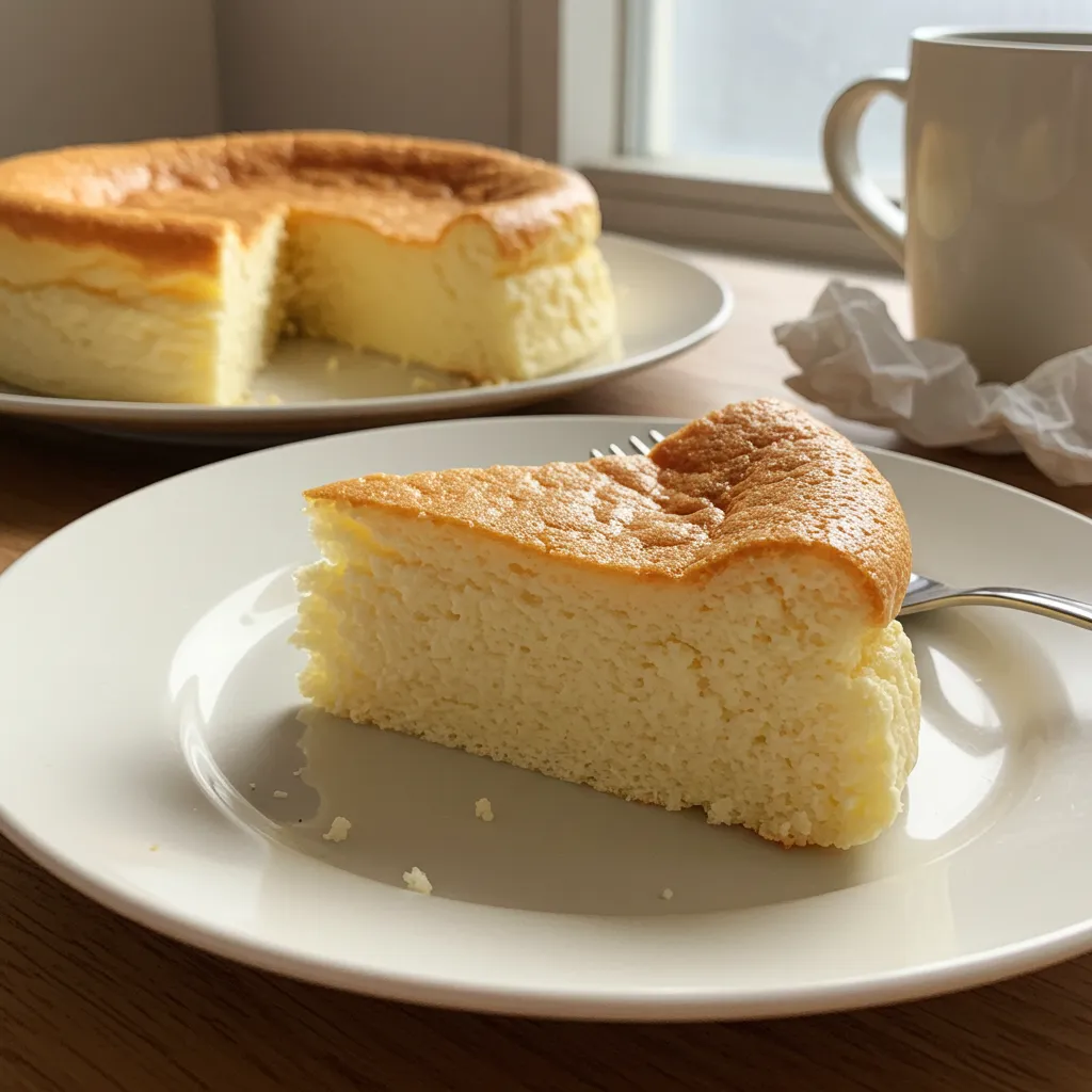 Delicious Japanese Cotton Cheesecake: Cloud-Like Fluffy Perfection - secondary view